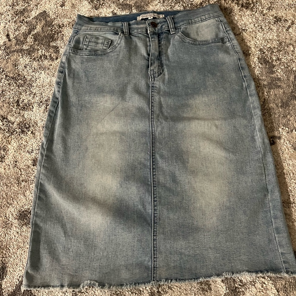 Main Street exchange jean skirt